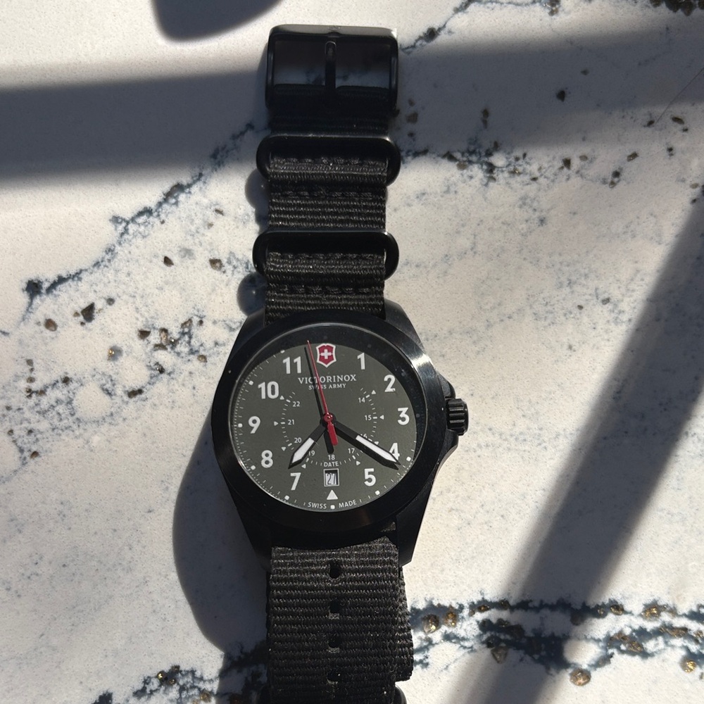 Victorinox Black and White Men's Watch